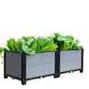 Artefacto para plantar verduras rectangular balcón familiar en azotea maceta grande de plástico maceta para plantar verduras en patio exterior verduras