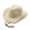 Nuevo Sombrero de Paja Panama con Lentejuelas a Prueba de Viento Protección Solar para Mujeres Viajando a la Costa Sombrero de Paja Plegable