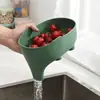 Cesta Drenante con Forma de Elefante para Lavar Arroz, Colador Multifuncional para Fregadero de Cocina, Cesta para Lavar Verduras y Frutas de Cocina, Almacenamiento de Plástico