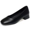 Zapatos de Trabajo Dropshipping para Mujer, Zapatos de Trabajo Negros de Suela Blanda, Zapatos Profesionales de Trabajo de Cuero, Zapatos de Azafata para Entrevista, Zapatos Cómodos para Hotel