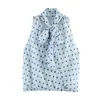 Fabricantes Mayoristas de Ropa para Mujer Transfronteriza Moda Verano 2026 Elegante Top y Falda Versátil de Puntos con Lazo