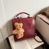 Bolso de Doble Hombro Estilo Retro Británico Nuevo para Mujer Otoño/Invierno Versátil Multifuncional Bolso de Mano Maillard Bolso Cruzado Casual