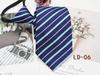 Corbata con cremallera para hombre, formal, de negocios, de 8 cm, fácil de tirar, sin corbata, con rayas rojas y negras.