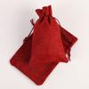 Saco de Armazenamento com Cordão Multicolorido Feito de Linho, Adequado para Joias e Cosméticos, Bolsa Composta de Imitação de Linho com a Opção de Adicionar Impressão de Logotipo