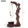 Atacado Madeira Maciça Rústica Joias Colar Suporte para Joias Contas de Buda Pulseira Enfeites Mesa Jade Suporte para Pendurar Exposição de Joias Metabo