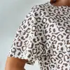 2024Wildberries Transfronterizo Nuevo Pijama de Moda con Estampado de Leopardo Pijama Sexy para Damas Europeas y Americanas