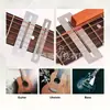 Juego de 8 Piezas de Herramientas para Mantenimiento de Cuerdas de Guitarra, Afinación, Pulido, Regla para Mástil, Lima de Pulido, Combinación de Regla de Nivelación