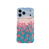 Nueva Pintura al Óleo Creativa Borde Retorcido de Tulipán Adecuado para Funda de Teléfono Móvil Apple 17Promax Iphone16/15/14