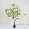 Nova Árvore de Bordo Multi-Tronco Planta Verde Artificial Elegante Sala de Estar Interna Decorativa de Chão Árvore Falsa Plantada Planta Biônica Paisagismo