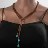 Sombrero de Vaquero Étnico Retro Transfronterizo de Aleación Botas de Vaquero Herradura Cactus Colgante Pulsera de Felpa Multicapa