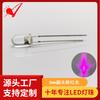 Diodo Emissor de Luz Redondo Rosa F5 5mm Alta Luminosidade LED Branco-Rosa Diodo Emissor de Luz Violeta LED 3V