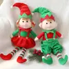 Decoração de Natal boneco elfo enfeites Presente de Natal figura de elfo de Natal brinquedo adereço para decoração de árvore de Natal