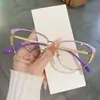 Armazones de Gafas Transfronterizos Europeos y Americanos, Gafas Fotocromáticas Anti-Luz Azul para Mujer, Armazones de Gafas Decorativos de Alta Gama de Moda Incrustados con Diamantes