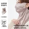 Máscara Facial de Proteção Solar Tencel para Homens e Mulheres, Novo Estilo de Verão, Protetor Facial com Proteção Estendida para o Pescoço para Ciclismo, Proteção UV, Polaina para Pescoço para Montanhismo e Pesca