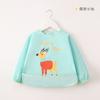 Bata para Comer para Bebé Otoño e Invierno Dibujos Animados Impermeable y Antisucias Delgada Babero de Vestir al Revés para Bebé con Mangas Ropa para Comer