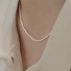 Collar de perlas Shijia apilado de doble capa diseño de nicho femenino sentido de alta calidad cadena de clavícula de cuentas de arroz cadena de suéter simple versátil