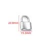 Colgante de Cerradura de Superficie Curva Pulida Acero Inoxidable Accesorios para Joyería DIY Chapado al Vacío Color Dorado Colgante Conservador de Color Accesorios Pequeños