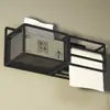 Caja de papel higiénico, portarrollos de baño impermeable sin taladro, caja de almacenamiento de pared para papel higiénico