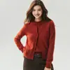 Cardigan de punto Campbell's 25% seda de morera 75% cachemira para mujer, cuello redondo, manga corta, conjunto superior