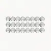 Ventas Directas de Fábrica Modelo Nuevo Cuentas Redondas de Cristal Blanco Cuentas Sueltas de Vidrio Venta al por Mayor Accesorios para Pulseras de Joyería DIY Tiras Largas Productos Semi-Terminados