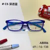 Armação de Óculos Jovem Danyang Armação Pequena Rosto Pequeno Miopia Tr90 Armação para Olhos A8006 Atacado Óculos para Crianças