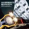 Luz de Clip para Sombrero con Sensor Star Warrior, Lámpara de Pesca de Luz Fuerte, Luz Recargable para Visera de Sombrero, Linterna Frontal, Luz para Acampar, Linterna, Lámpara de Iluminación