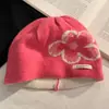 2026 Nuevo Gorro de Punto Jacquard Estilo Coreano Retro para Mujer, Versátil Cálido para Otoño e Invierno, Protección de Orejas, Adelgazante
