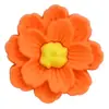 Flores Coloridas Adesivos de Borracha Macia 3D Decorações Planas para Capas de Celular Papelaria Acessórios de PVC 3D Acessórios para Joias DIY