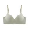Ropa interior de copa de concha de una pieza sin costuras para mujer, copa pequeña push-up, totila recogida, soporte auxiliar suave, sujetador Gone