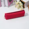 Suministro Listo del Fabricante de Bolsa para Lápices Simple de Color Puro Ins de Alto Valor y Gran Capacidad Estudiante Cremallera Bolsa de Almacenamiento para Papelería Lote