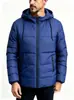 Nueva chaqueta de algodón para hombre de comercio exterior para otoño e invierno, moderna, a prueba de frío, cálida, con forro polar, abrigo acolchado engrosado