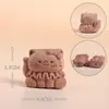 Acessórios de urso e gato de desenho animado em madeira de pêssego e sândalo, componentes DIY, pequenos ornamentos de madeira, pingentes e itens decorativos