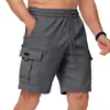 Aliexpress Verano para Hombre Color Sólido Holgado Moda Exterior Pantalones Cortos Cargo Deportivos Casual Versátiles En Stock Venta al por Mayor