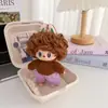Conjunto de ropa de muñeca Labubu de barbería vintage, compatible con muñecas Labubu de 1ª, 2ª y 3ª generación, atuendo de repuesto de bufanda navideña