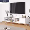 Mueble de TV, Mueble Bajo, Moderno y Sencillo, para Apartamentos Pequeños, Sala de Estar, Uso Doméstico, Dormitorio, Mueble de Pie, Patas de Madera Maciza, Mueble de TV Sencillo