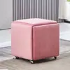 Banqueta de Almacenamiento Moderna Nórdica, Banqueta para Cambiarse los Zapatos, Taburete Pequeño Multifuncional, Taburete Plegable Cubo, Taburete Combinado Cinco en Uno