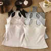 Camisola Fina para Mujer con Copas, Versátil para Primavera y Verano, Se Puede Usar como Prenda Interior o Exterior, Top Sexy