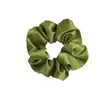 Goma para el pelo verde manzana con un toque de alta gama, elegante scrunchie de malla para coletas bajas y peinados semi-recogidos, accesorio para el cabello para mujeres
