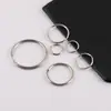Argolas de metal abertas multicoloridas de 15-30mm, argolas duplas, conectores de chaveiro, acessórios para joias DIY