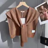 Delgado con Lana Hueco Cuadros de Diamante Color Sólido Versátil Chal Estilo Coreano para Mujer Suave y Delicado Multicolor Hombro Producto Nuevo