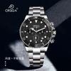 Reloj Multifuncional para Hombre ORSGA Green Water Ghost Resistente al Agua Tres Agujas Seis Ojos Calendario Clásico Lujo Ligero Cuarzo para Hombre