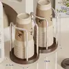 Dispensador de Vasos Desechables, Portavasos de Escritorio para el Hogar, Estante para Colocar Vasos de Café y Té, Dispensador de Vasos de Papel de Gran Capacidad