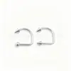 Anillo para Labio en Forma de U de Titanio Astmf-136 Anillo para Nariz con Bola Redonda y Punta Cónica Titanio G23 Rosca Interna Joyería para Piercing de Labio Pulido Cabeza