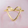 Anillo de amor simple de moda transfronteriza de Cao Shi Europa y Estados Unidos, anillo liso clásico, accesorios elegantes, anillo de uso diario para mujeres