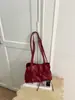 Bolsa de mão tote bag casual de cor sólida de alto valor, nova, transfronteiriça, bolsa de ombro único transversal, bolsa feminina de nicho com toque de alta qualidade