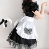 Roupas cosplay vestido de empregada bonito japonês Big Guy mulheres empregada uniforme café preto e branco terno gato