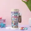Nova Caneca Térmica de Aço Inoxidável 304 Padrão de Desenho Animado Portátil Lírio-do-vale para Meninas com Canudos de Aparência Sofisticada Fabricante Atacado