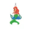 Chaveiro Princesa Sereia Pingente Infantil Desenho Animado PVC Silicone Cola de Gota Acessórios Diy Acessórios em estoque Atacado