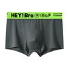Roupa Íntima Masculina 100% Algodão, Boxer Clássico Masculino com Elástico Colorido Contrastante, Cueca Boxer Juvenil Confortável de Cintura Média