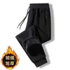 Pantalones Casuales Holgados de Terciopelo Plus para Otoño e Invierno Joggers para Hombres Tallas Grandes para Hombres Gordos Pantalones de Chándal Versátiles Hombres